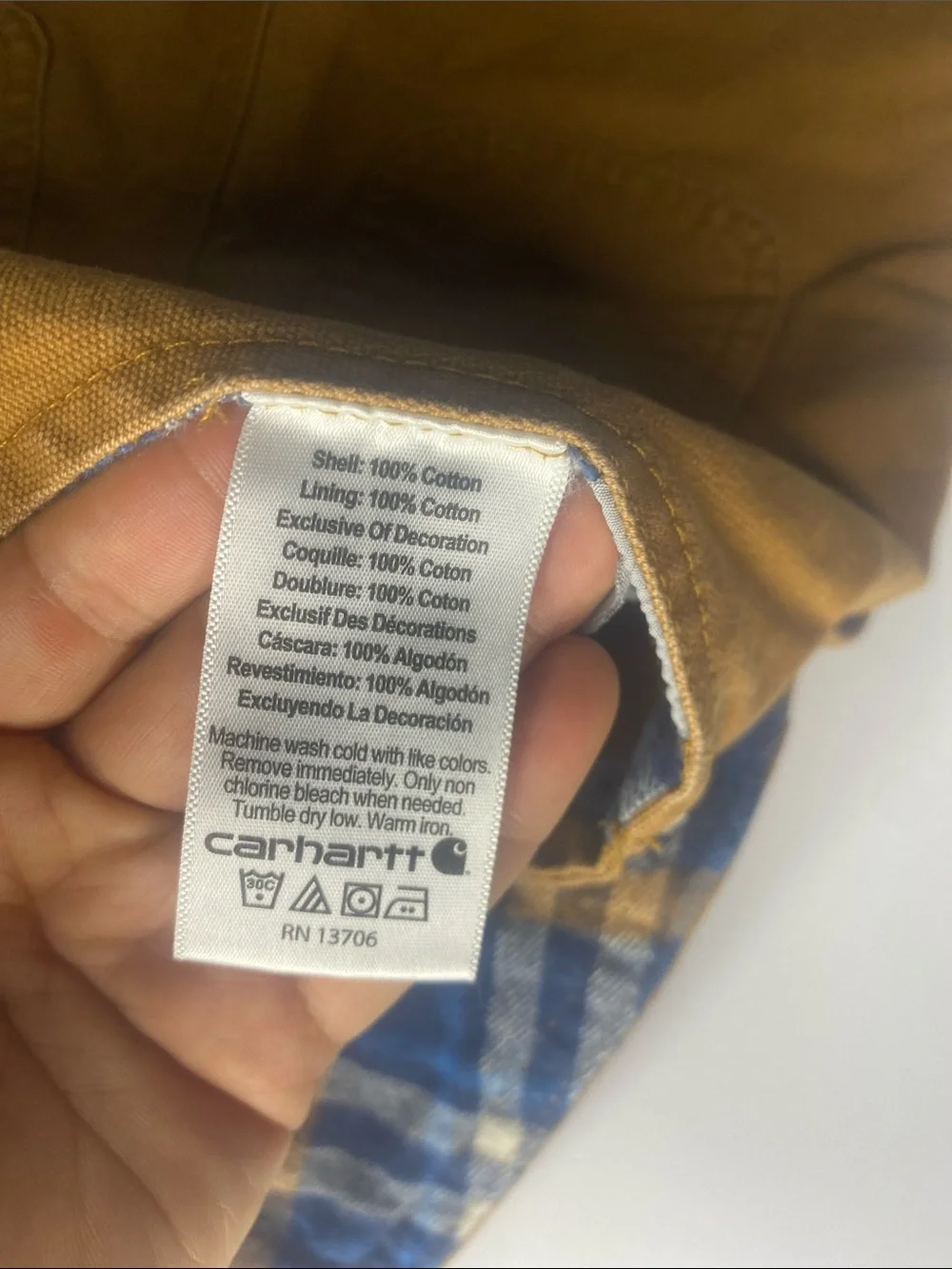Carhartt Kids' Tan Canvas Overalls